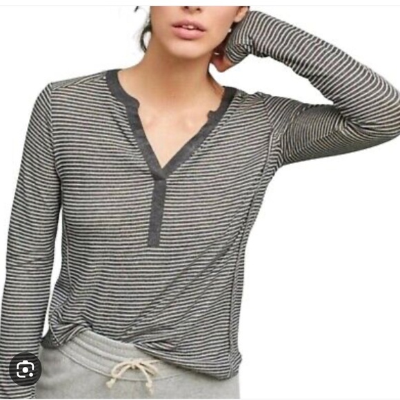Anthropologie Akemi + Kin Striped Blouse - Picture 1 of 7